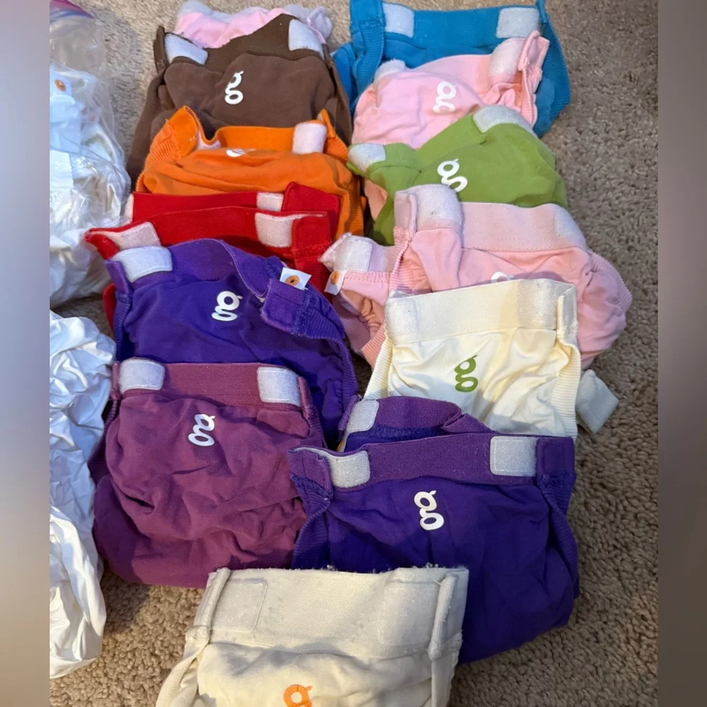 Vibrant GDiaper Covers Set for Kids With Inserts/Liners